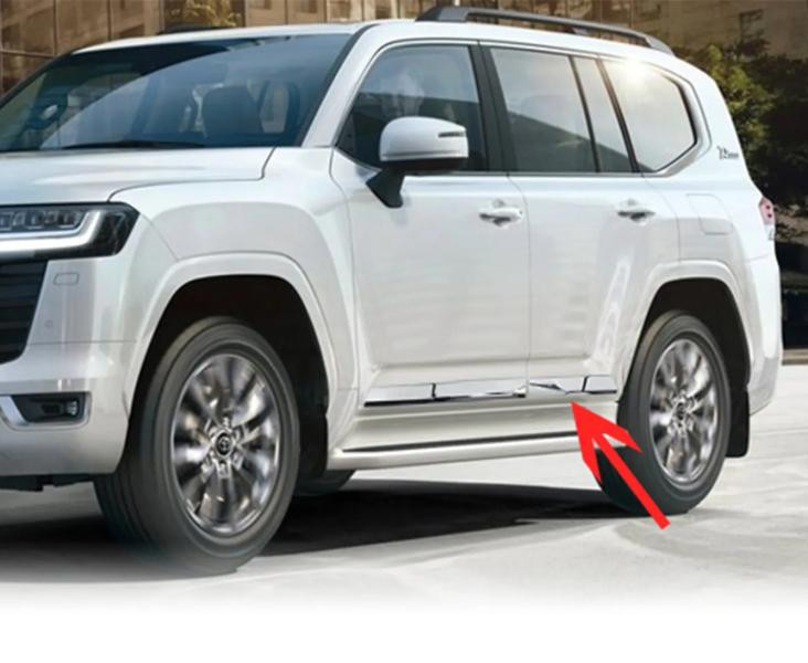 Купить Хромированные молдинги дверей (4 шт) для Toyota Land Cruiser 300 2021- гг