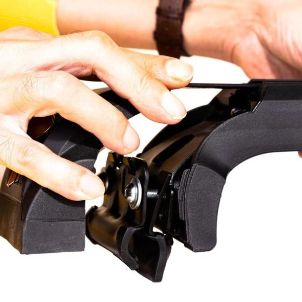 Купить Багажник (поперечины) на встроенные рейлинги Strong V2 120 см (2 шт) Серый для Volkswagen Touareg 2018- гг