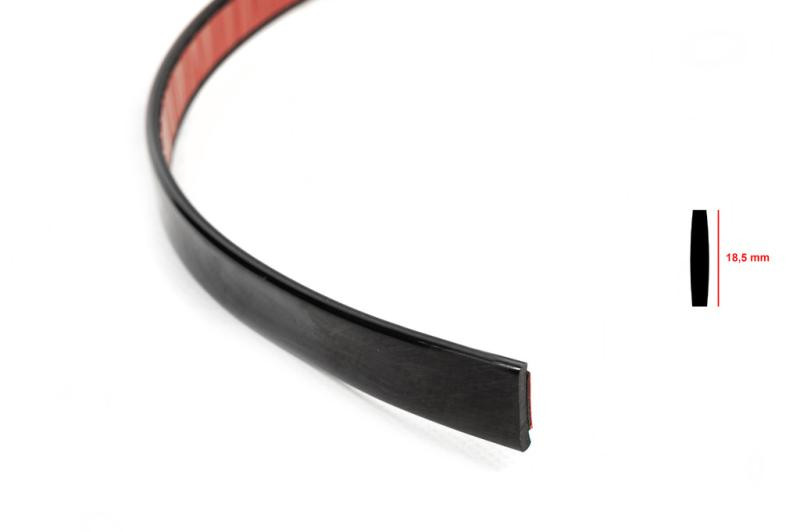 Купити Чорний молдинг на метраж sal7B (1 метр, 18.5 мм)