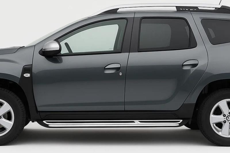 Купить Боковые пороги OEM (2 шт., алюминий) для Renault Duster 2018-2024 гг