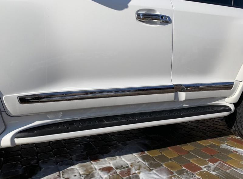 Купити Комплект дверних молдингів (2008-2016) Білий колір (BKT) для Toyota Land Cruiser 200