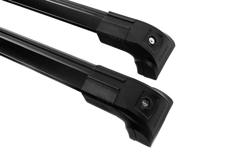 Купить Поперечный багажник на встроенные рейлинги Strong (2 шт) Черный для Toyota Rav 4 2019- гг