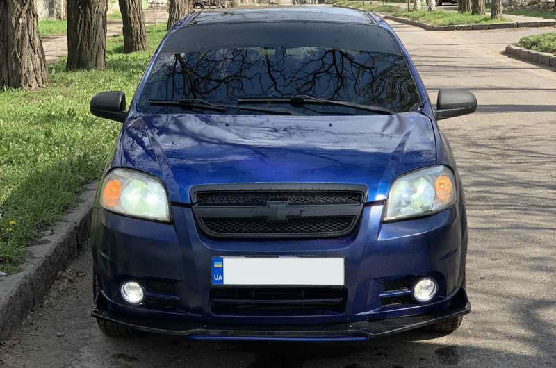 Купити Універсальна передня лип накладка Niken Blue (ABS)