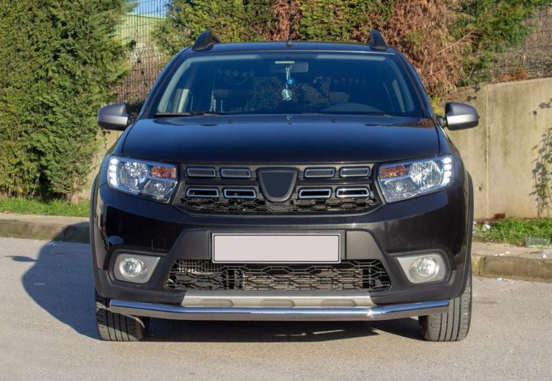 Купити Передній захист Texas (60мм, нерж) для Renault Sandero 2013-2022 рр