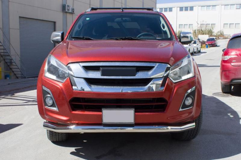 Купить Передняя защита Texas (76мм, нерж) для Isuzu D-Max 2011-2019 гг