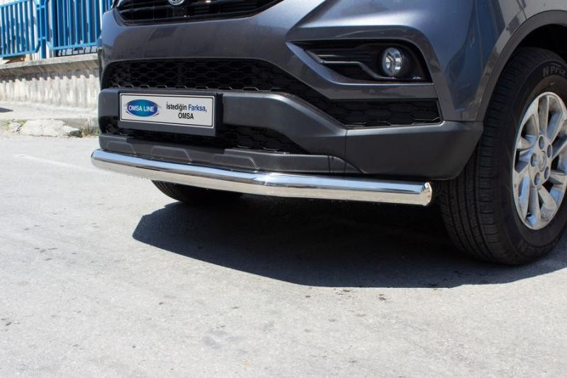Купити Передній захист Texas (76мм, нерж) для SsangYong Musso ІІ 2018- рр