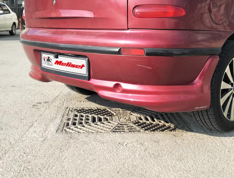 Купити Накладка на задній бампер (Meliset, під покраску) для Fiat Bravo 2008- рр