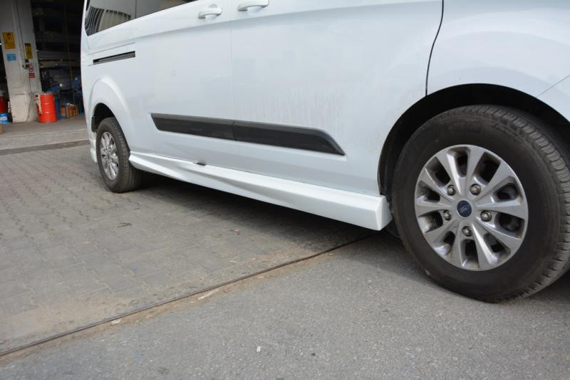 Купить Пороги (2 шт, под покраску) Длинная база для Ford Custom 2013-2022 гг