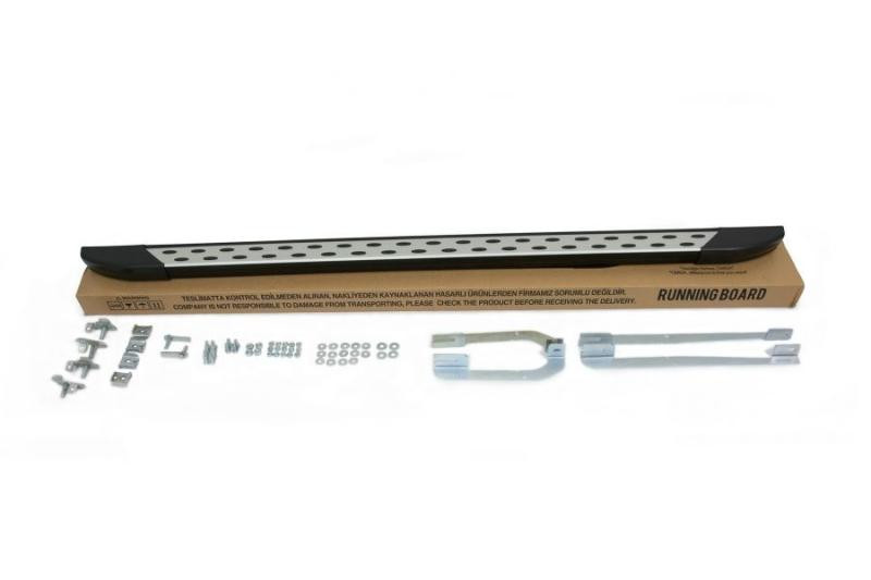 Купити Бокові пороги DOT-Line (2 шт., Алюм.) Середня база для Volkswagen LT 1995-2006 рр