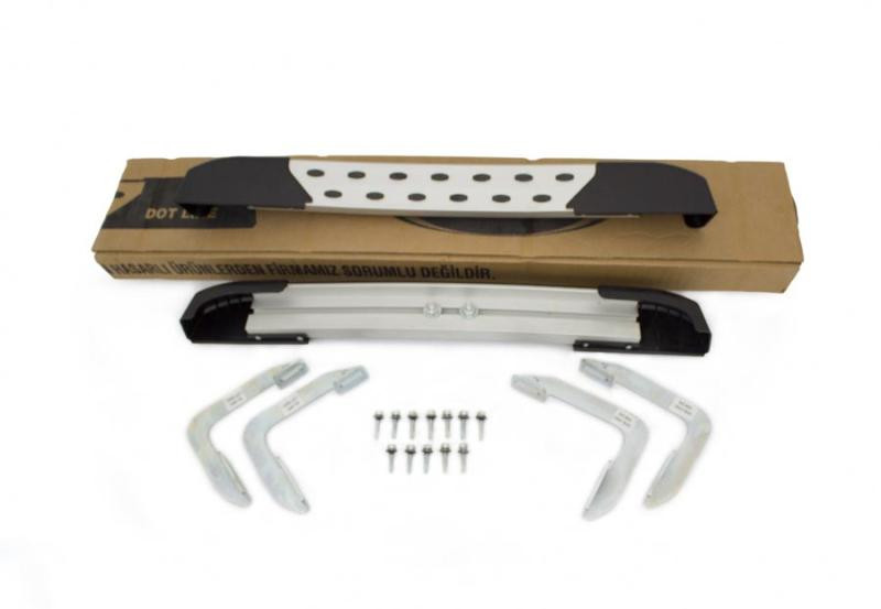 Купити Бокові пороги DOT-Line за колесом (2 шт., Алюм.) 114см для Mercedes Sprinter W907/W910 2018- рр