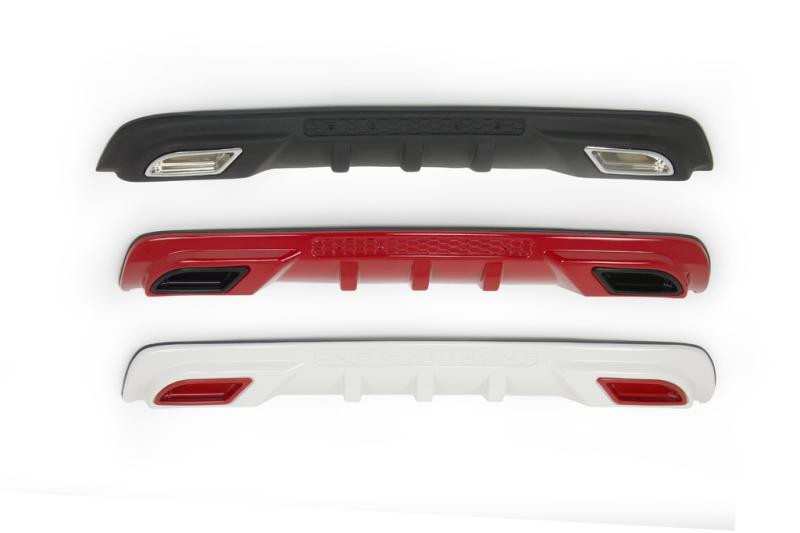 Купити Накладка на задній дифузор (під фарбування) для Opel Corsa E 2015-2019 рр