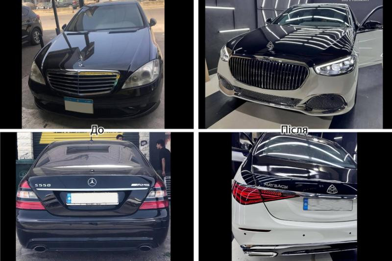 Купить Комплект рестайлинга в W223 Maybach (без дверей) для Mercedes S-сlass W221