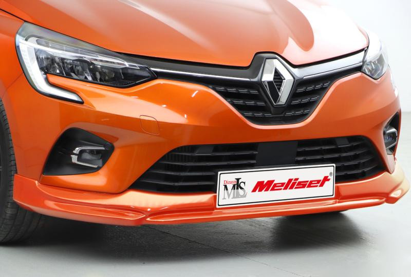 Купити Накладка на передній бампер (під фарбування) для Renault Clio V 2019- рр