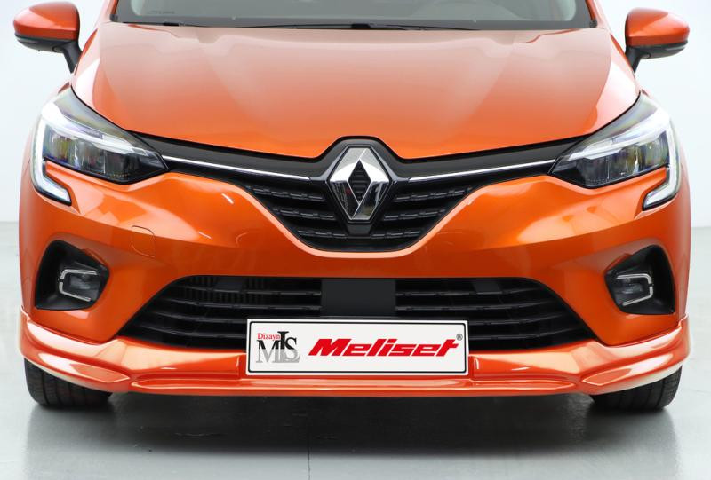 Купити Накладка на передній бампер (під фарбування) для Renault Clio V 2019- рр