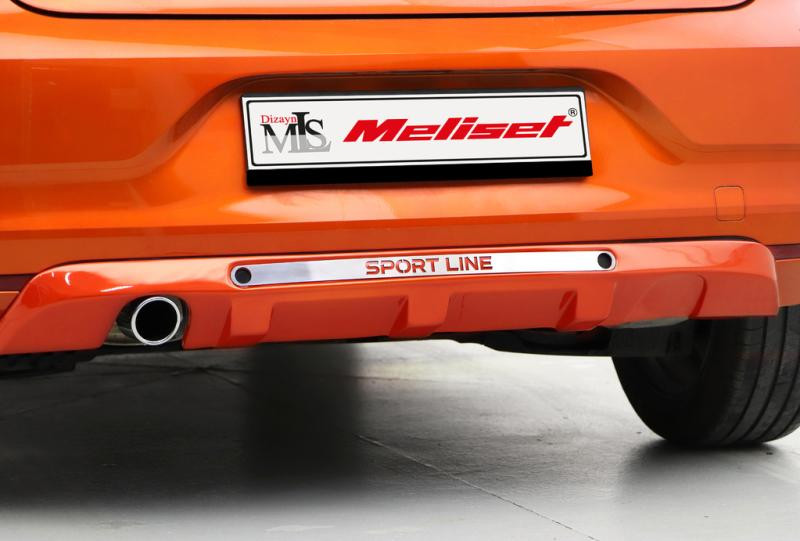 Купити Накладка на задній бампер (під фарбування) для Renault Clio V 2019- рр