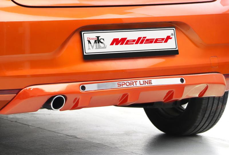 Купити Накладка на задній бампер (під фарбування) для Renault Clio V 2019- рр