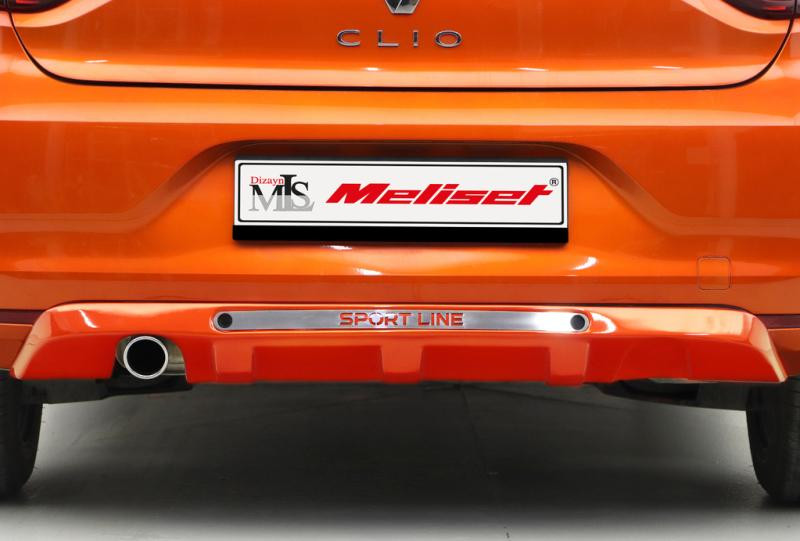 Купити Накладка на задній бампер (під фарбування) для Renault Clio V 2019- рр