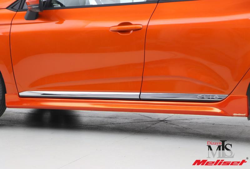 Купити Бокові пороги (під фарбування) для Renault Clio V 2019- рр