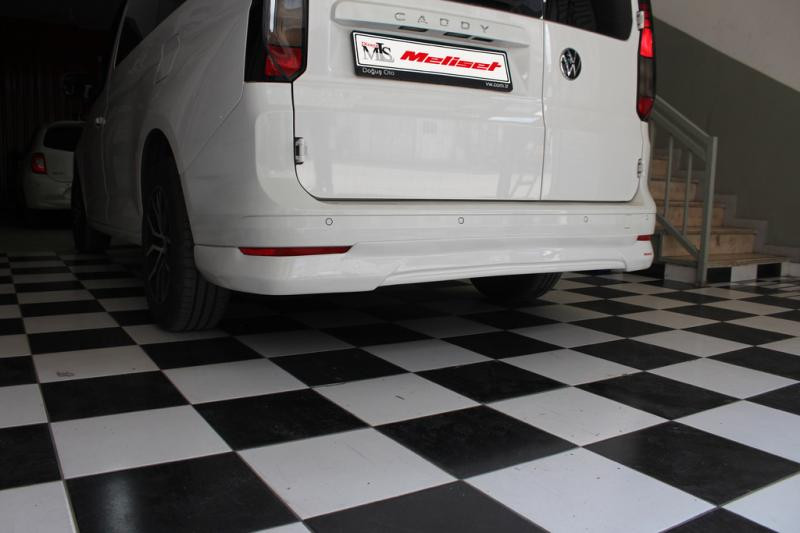 Купить Накладка на задний бампер (под покраску) Длинная база для Volkswagen Caddy 2020- гг