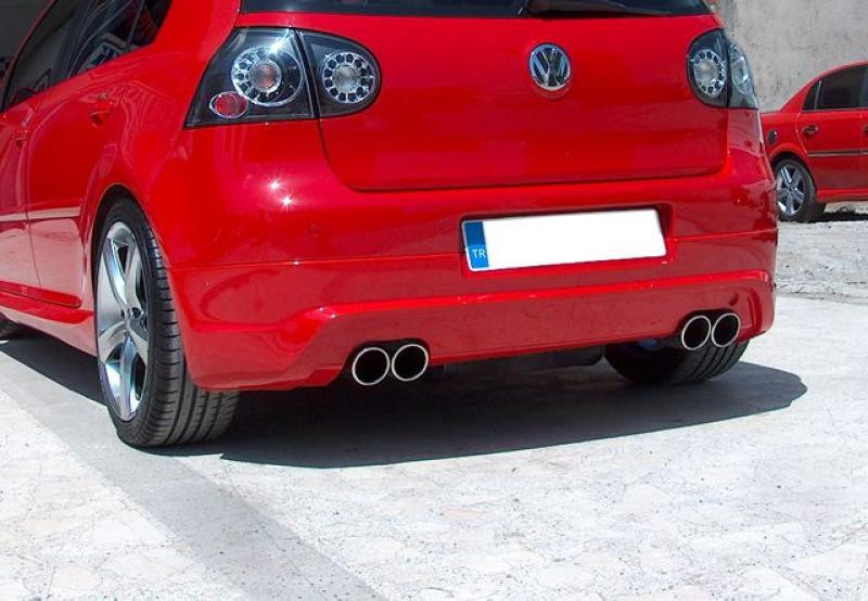 Купить Накладка на задний бампер (под покраску) для Volkswagen Golf 5