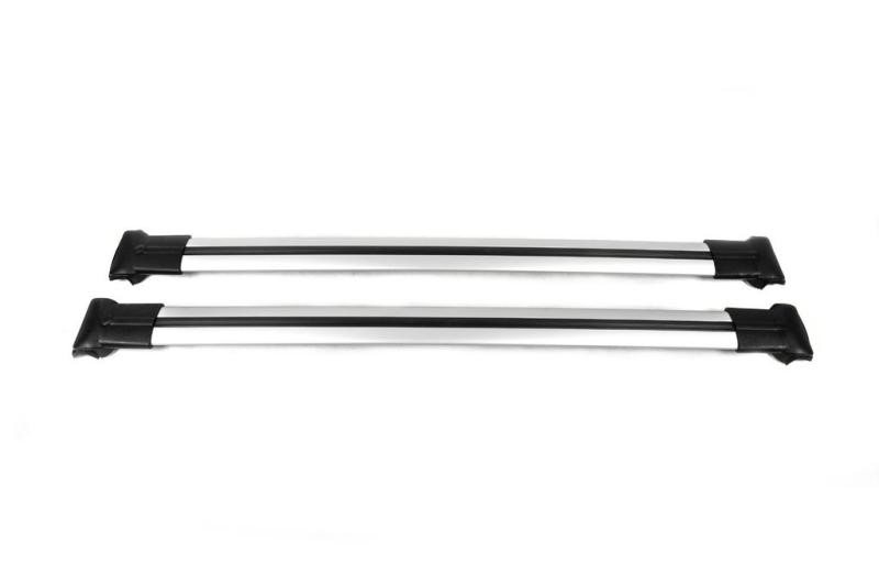 Купити Перемички на звичайні рейлінги без ключа Can V1 (2 шт) до 105 см, Сірі для Volkswagen Tiguan 2016-2023 рр