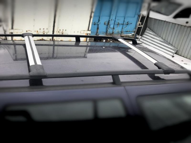 Купити Перемички на звичайні рейлінги без ключа Can V1 (2 шт) до 138 см, Чорні для Toyota Land Cruiser Prado 250