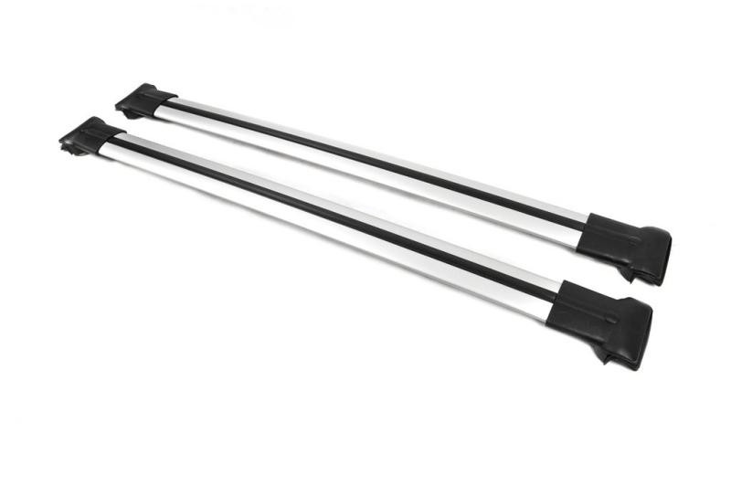 Купити Перемички на звичайні рейлінги без ключа Can V1 (2 шт) до 138 см, Чорні для Toyota Land Cruiser Prado 250