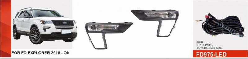 Купити Комплект протитуманок для Ford Explorer 2019- рр