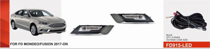 Купити Противотуманки (2017-2025, LED) для Ford Fusion рр