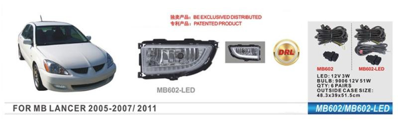 Купити Противотуманки (2 шт, LED) для Mitsubishi Lancer 9 2004-2008 рр