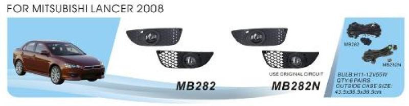 Купити Противотуманки (2 шт, галоген) для Mitsubishi Lancer X 2008- рр