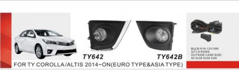 Купити Протитуманки 2013-2016 (2 шт, галогенні) для Toyota Corolla рр