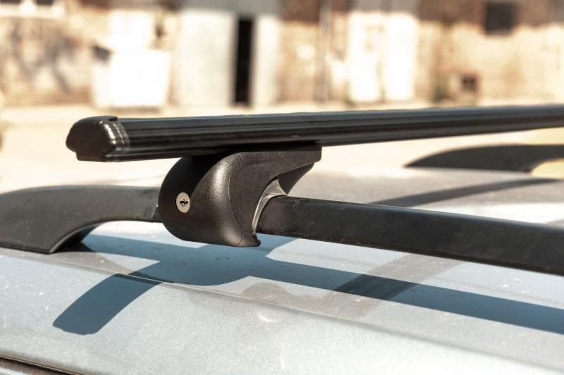 Купити Перемички на звичайні рейлінги під ключ Bold Bar V1 (2 шт) Чорні для Ford Maverick 2000-2007 рр