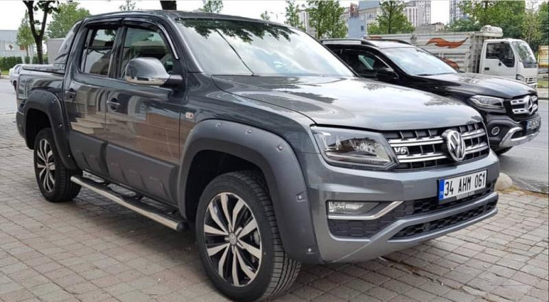 Купить Расширители колесных арок (стекловолокно, под покраску) 19 см для Volkswagen Amarok 2010-2022 гг