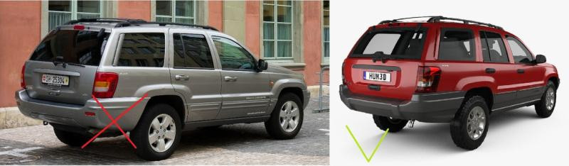 Купить Брызговики Premium (4 шт, для комплектации Laredo) для Jeep Grand Cherokee WJ 1999-2004 гг