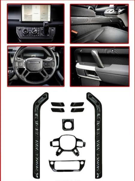 Купить Карбоновые накладки в салон для Land Rover Defender 2019- рр