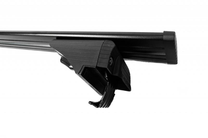 Купить Багажник (поперечины) на обычные рейлинги под ключ Wizard V1 (2 шт) 150 см, Чёрный для Volkswagen Touran 2010-2015 гг