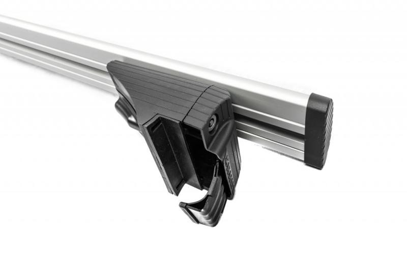 Купить Багажник (поперечины) на обычные рейлинги под ключ Wizard V1 (2 шт) 135 см, Серый для Volkswagen Touran 2010-2015 гг