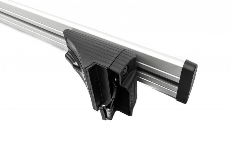 Купить Багажник (поперечины) на интегрированные рейлинги Wizard V2 (2 шт) 125 см, Серый для Volkswagen Touareg 2018- гг