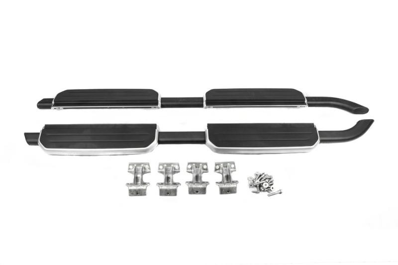 Купить Боковые пороги OEM Silver (для длинного, 2 шт) для Land Rover Defender 2019- рр