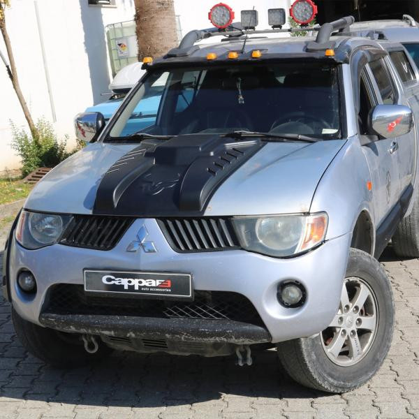 Купити Накладка на капот V3 (ABS) для Mitsubishi L200 2006-2015 рр