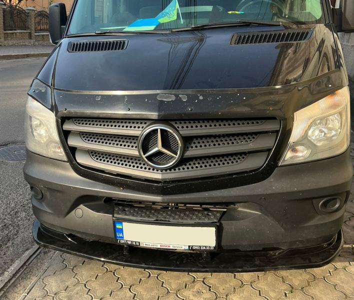 Купить Передняя лип накладка 2013-2018 (ABS) для Mercedes Sprinter W906
