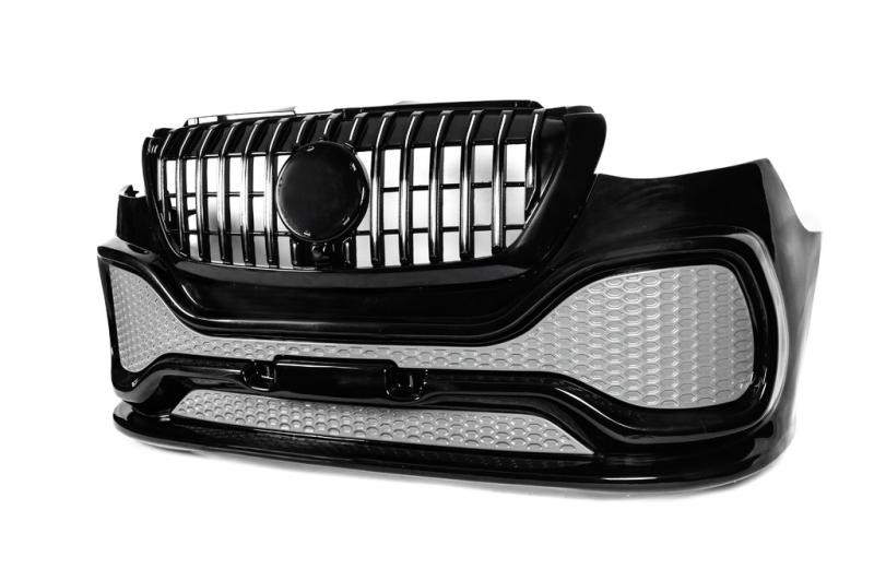 Купити Передній бампер з решіткою ABS (під фарбування) для Mercedes Sprinter W907/W910 2018- рр