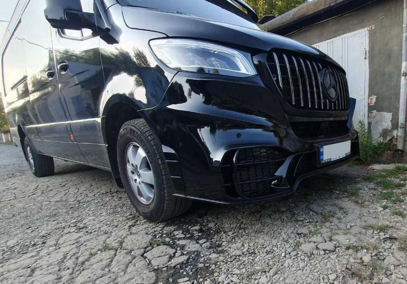 Купити Передній бампер з решіткою V2 (AMG) для Mercedes Sprinter W907/W910 2018- рр