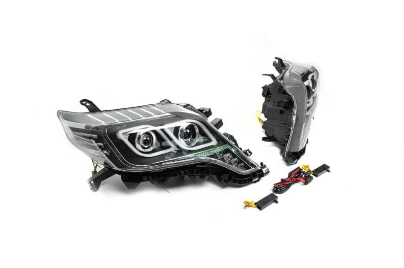 Купить Передняя оптика FullLED (2013-2017, 2 шт) для Toyota Land Cruiser Prado 150
