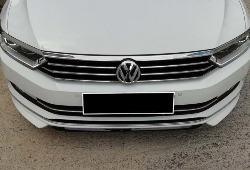 Купить Накладка на передний бампер DPT Lip (2015-2019, под покраску) для Volkswagen Passat B8