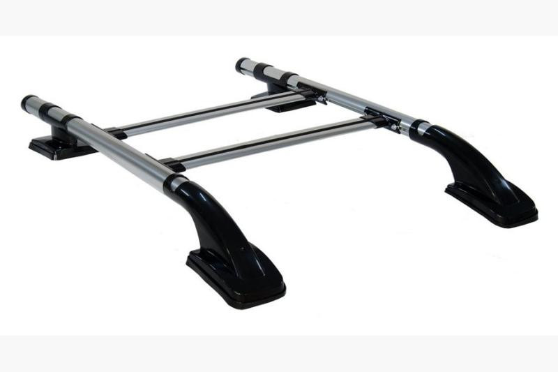 Купить Рейлинги с перемычками (2 шт, Черные) Серые для Nissan Navara/NP300 2016- гг