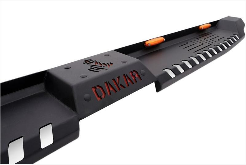 Купить Боковые пороги Dakar V2 с LED (2019-2025, 2 шт, металл) для Mitsubishi L200