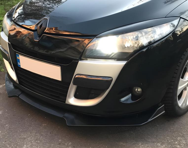 Купить Универсальная передняя Lip накладка DPT V-1 (ABS, черный глянец)