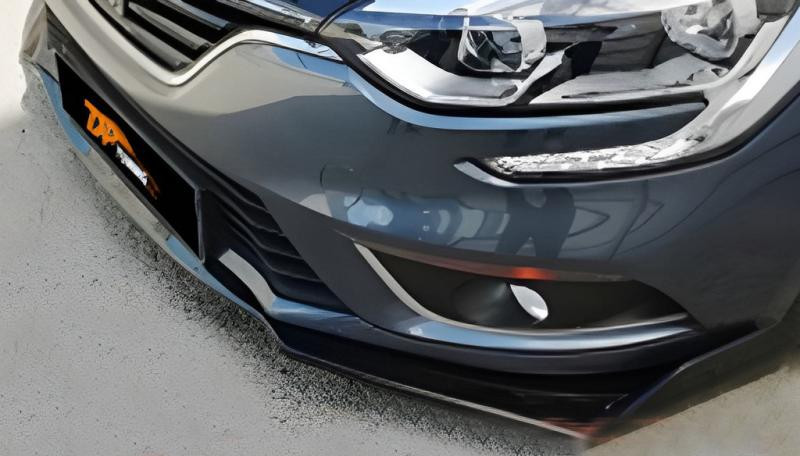 Купити Універсальна передня Lip накладка DPT V-2 (ABS, чорний глянець)